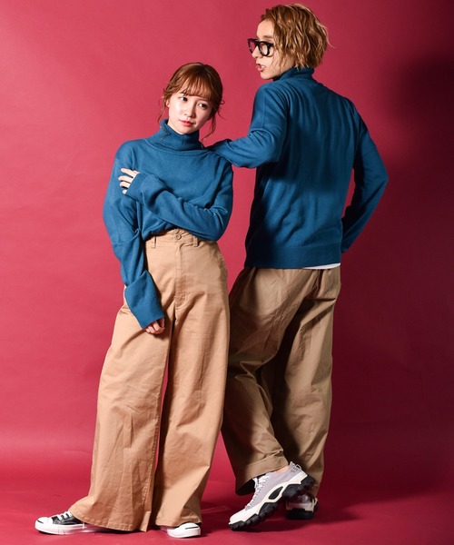 Starting Over(スターティングオーバー)の「カシミヤタッチタートルネックセーター(ニット/セーター・メンズ・チャコール/ブルー/マスタード/ネイビー/ブラウン/ホワイト/ブラック・M/L/XL)」の13枚目の写真