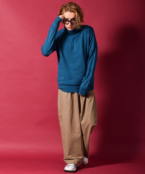 Starting Over(スターティングオーバー)の「カシミヤタッチタートルネックセーター(ニット/セーター・メンズ・チャコール/ブルー/マスタード/ネイビー/ブラウン/ホワイト/ブラック・M/L/XL)」の15枚目の写真