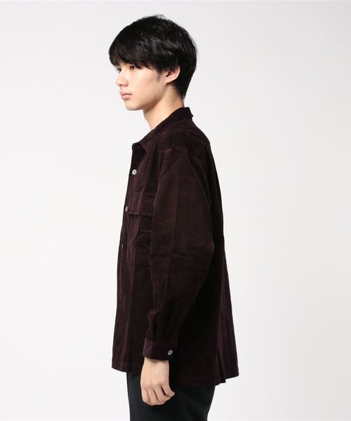 JUNRED（ジュンレッド）の「コーデュロイCPOシャツ（シャツ/ブラウス・メンズ・ベージュ/パープル/サックスブルー・S/M/L）」の17枚目の写真
