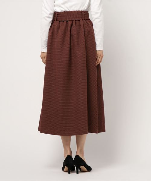 natural couture(ナチュラルクチュール)の「共ベルト付きAラインスカート(スカート・レディース・ベージュ/ボルドー/その他1/その他2・FREE)」の6枚目の写真