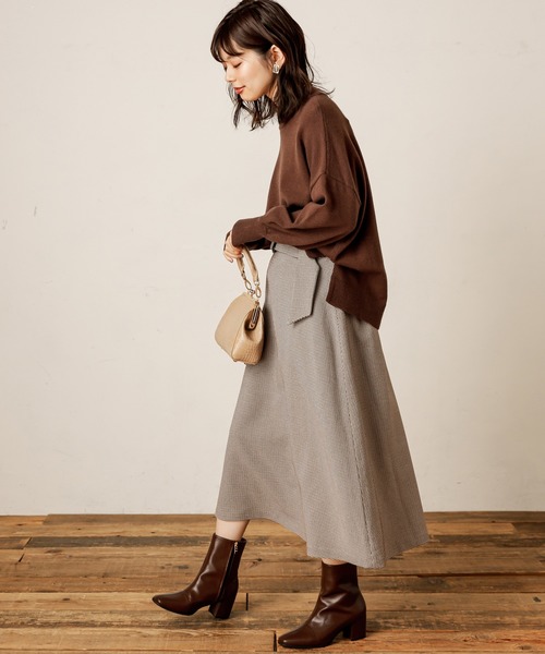 natural couture(ナチュラルクチュール)の「共ベルト付きAラインスカート(スカート・レディース・ベージュ/ボルドー/その他1/その他2・FREE)」の15枚目の写真