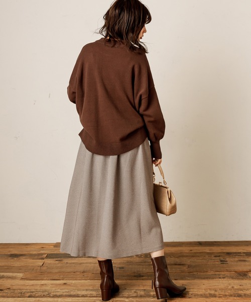 natural couture(ナチュラルクチュール)の「共ベルト付きAラインスカート(スカート・レディース・ベージュ/ボルドー/その他1/その他2・FREE)」の14枚目の写真