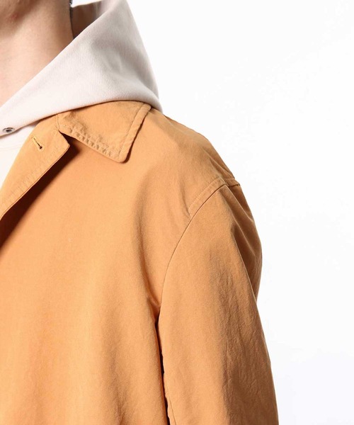 ADAM ET ROPE'（アダムエロペ）の「ガーメントダイ ステンカラーコート（ステンカラーコート・メンズ・ネイビー/ブラウン系その他/オレンジ系その他・LL/M/L）」の11枚目の写真