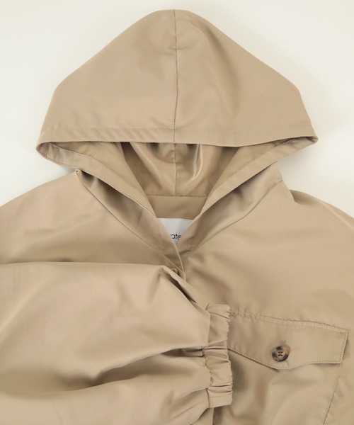 titivate（ティティベイト）の「ﾌｰﾃﾞｨﾍﾟﾌﾟﾗﾑｼﾞｬｹｯﾄ（ダウンジャケット/コート・レディース・ベージュ/モカ/ブラック/ライトカーキ/グレイッシュベージュ・M）」の7枚目の写真