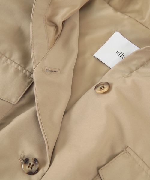 titivate（ティティベイト）の「ﾌｰﾃﾞｨﾍﾟﾌﾟﾗﾑｼﾞｬｹｯﾄ（ダウンジャケット/コート・レディース・ベージュ/モカ/ブラック/ライトカーキ/グレイッシュベージュ・M）」の8枚目の写真