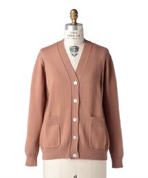 Drawer ドゥロワー 2020年 7G畦編みVネックカーディガン Drawer（ドゥロワー）の「Drawer 7G畦編みVネックカーディガン