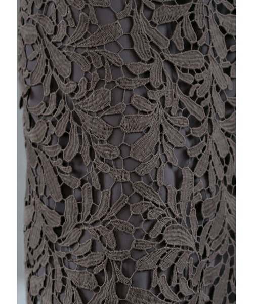 STYLE DELI（スタイルデリ）の「【LUXE】クラッシーレースAラインスカート（スカート・レディース・ブラウン/グリーン/ブルー・01/02）」の7枚目の写真