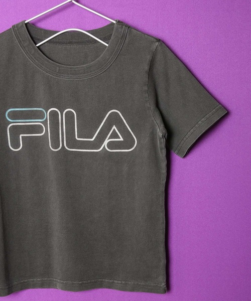 FILA（フィラ）の「【FILA/フィラ】キッズロゴプリントTシャツ/半袖　ボーイズ  ガールズ スポーティー（Tシャツ/カットソー・キッズ・ネイビー/ブラック/マスタード・150/160/130/140）」の7枚目の写真