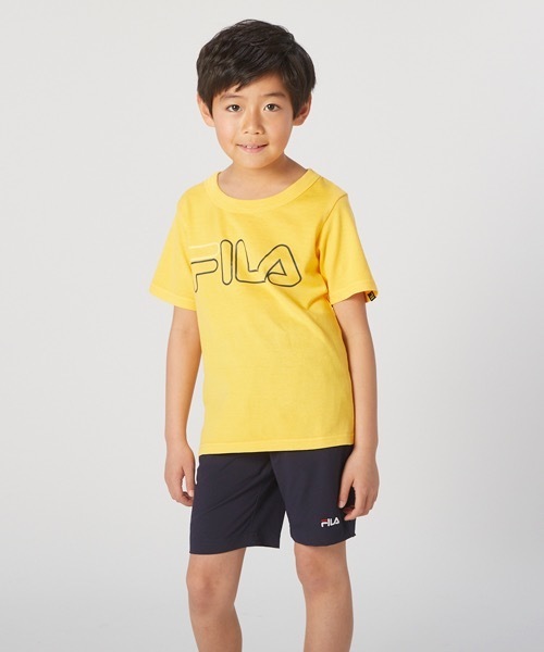 FILA（フィラ）の「【FILA/フィラ】キッズロゴプリントTシャツ/半袖　ボーイズ  ガールズ スポーティー（Tシャツ/カットソー・キッズ・ネイビー/ブラック/マスタード・150/160/130/140）」の14枚目の写真