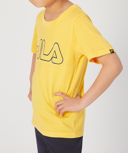 FILA（フィラ）の「【FILA/フィラ】キッズロゴプリントTシャツ/半袖　ボーイズ  ガールズ スポーティー（Tシャツ/カットソー・キッズ・ネイビー/ブラック/マスタード・150/160/130/140）」の17枚目の写真