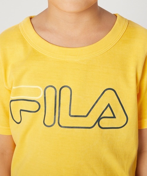 FILA（フィラ）の「【FILA/フィラ】キッズロゴプリントTシャツ/半袖　ボーイズ  ガールズ スポーティー（Tシャツ/カットソー・キッズ・ネイビー/ブラック/マスタード・150/160/130/140）」の19枚目の写真