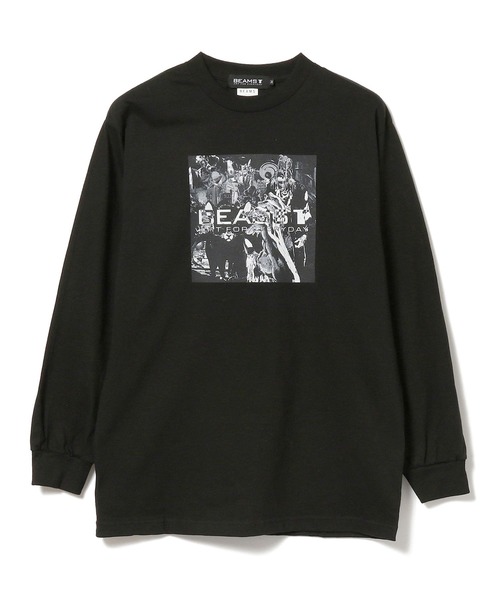 BEAMS T(�r�[���X�e�B�[)��BLACK SMOKER RECORDS × KOSUKE KAWAMURA / �R���[�W�� �����O�X���[�u T�V���c(T�V���c/�J�b�g�\�[)