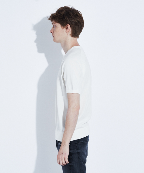 RECENCY OF MINE（リーセンシー オブ マイン）の「【Recency of Mine】強撚 天竺 Tシャツ（Tシャツ/カットソー・メンズ・グリーン/オレンジ/アイボリー・44/46/48）」の14枚目の写真