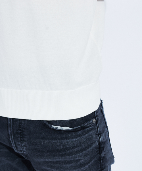 RECENCY OF MINE（リーセンシー オブ マイン）の「【Recency of Mine】強撚 天竺 Tシャツ（Tシャツ/カットソー・メンズ・グリーン/オレンジ/アイボリー・44/46/48）」の10枚目の写真