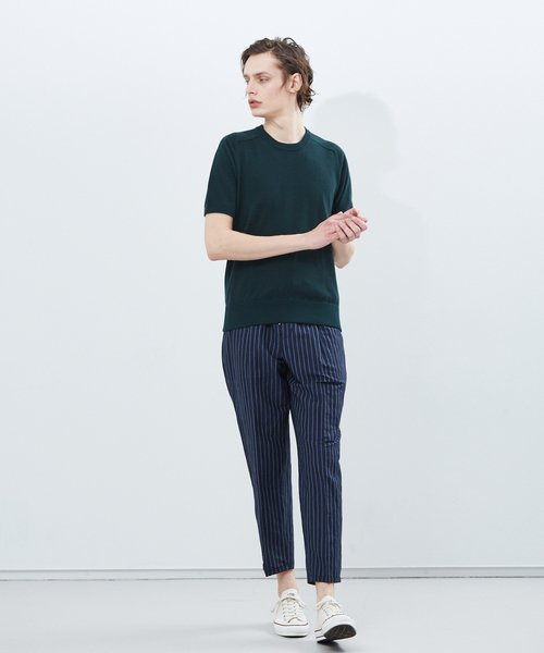 RECENCY OF MINE（リーセンシー オブ マイン）の「【Recency of Mine】強撚 天竺 Tシャツ（Tシャツ/カットソー・メンズ・グリーン/オレンジ/アイボリー・44/46/48）」の6枚目の写真