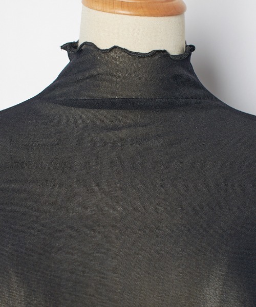 Futier land（フューティアランド）の「ハイネックシアートップス（Tシャツ/カットソー・レディース・ホワイト/ブラック/グレー/オレンジ/ライトグリーン/ピンク/ピンク系その他・FREE）」の10枚目の写真