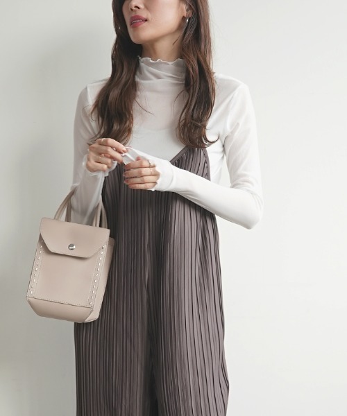 Futier land（フューティアランド）の「ハイネックシアートップス（Tシャツ/カットソー・レディース・ホワイト/ブラック/グレー/オレンジ/ライトグリーン/ピンク/ピンク系その他・FREE）」の20枚目の写真