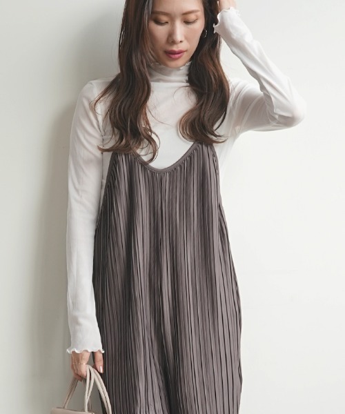 Futier land（フューティアランド）の「ハイネックシアートップス（Tシャツ/カットソー・レディース・ホワイト/ブラック/グレー/オレンジ/ライトグリーン/ピンク/ピンク系その他・FREE）」の21枚目の写真