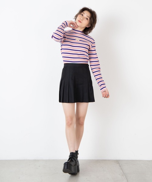 WEGO(ウィゴー)の「WEGO/【XSあり】無地プリーツミニスカート(スカート・レディース・ブラック・SMALL/MEDIUM/LARGE/X-SMALL)」の3枚目の写真