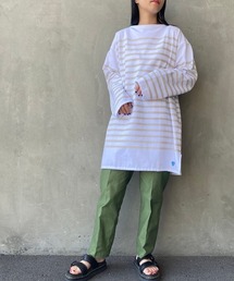 [ORCIVAL/オーシバル] ビッグシルエット ボーダーTシャツ