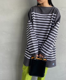[ORCIVAL/オーシバル] ビッグシルエット ボーダーTシャツ