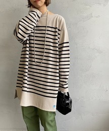 [ORCIVAL/オーシバル] ビッグシルエット ボーダーTシャツ