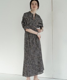 CLANE | 【CLANE(クラネ)】シースルーチェックアームワンピース　 18112-5161(ワンピース)