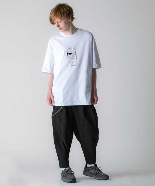 rehacer : With a Pearl Earring On Wide Loose Body / ウイズ ア パールイヤリング オン ワイドルーズボディー（Tシャツ/カットソー）｜rehacer（レアセル）