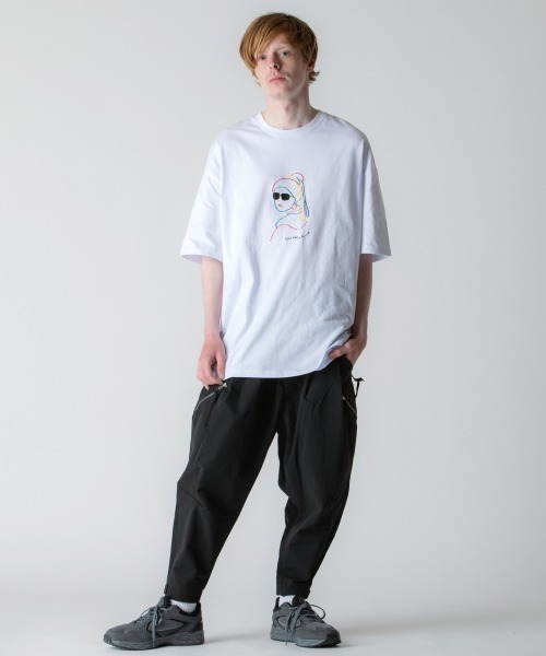 rehacer : With a Pearl Earring On Wide Loose Body / ウイズ ア パールイヤリング オン ワイドルーズボディー（Tシャツ/カットソー）｜rehacer（レアセル）