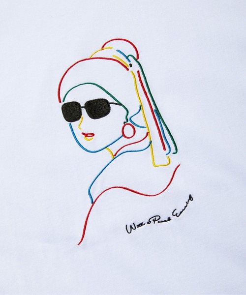rehacer : With a Pearl Earring On Wide Loose Body / ウイズ ア パールイヤリング オン ワイドルーズボディー（Tシャツ/カットソー）｜rehacer（レアセル）