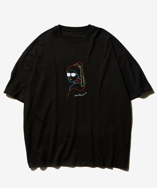 rehacer : With a Pearl Earring On Wide Loose Body / ウイズ ア パールイヤリング オン ワイドルーズボディー（Tシャツ/カットソー）｜rehacer（レアセル）
