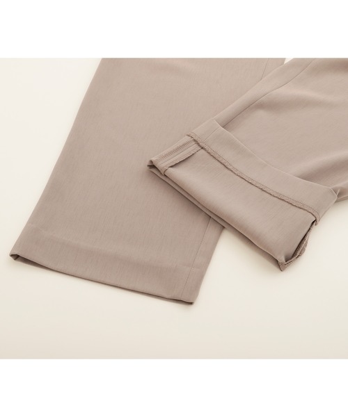 EMMA CLOTHES(エマクローズ)の「【セットアップ】ブライトポプリン レギュラーカラーシャツ オーバー ドレープ CPOシャツ&ワイドアンクルシェフパンツ ワンマイルウェア(シャツ/ブラウス・メンズ・ブラック/ブラウン/ベージュ/グリーン系その他/ベージュ系その他/ベージュ系その他2/ブラック系その他/グレイッシュベージュ/ライラック/グレイッシュブルー・M/L/S)」の17枚目の写真