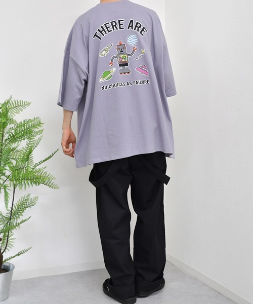 kutir（クティール）の「ロボットプリントTシャツ（Tシャツ/カットソー・メンズ・ホワイト/パープル/グリーン・SMALL/MEDIUM/LARGE）」の16枚目の写真