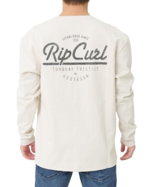 rip curl(リップカール)の「【RIP CURL リップカール】バックプリントTシャツ / 長袖 / ユニセックス(Tシャツ/カットソー・メンズ・ブラック/ベージュ/オフホワイト・MEDIUM/LARGE)」の2枚目の写真