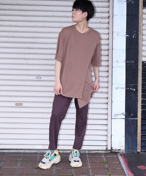 revertical(リバーティカル)の「ガーゼレイヤードビッグTシャツ(Tシャツ/カットソー・メンズ・モカ/カーキ/ブラック/グレー・M/L)」の21枚目の写真