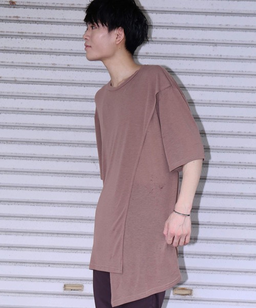 revertical(リバーティカル)の「ガーゼレイヤードビッグTシャツ(Tシャツ/カットソー・メンズ・モカ/カーキ/ブラック/グレー・M/L)」の12枚目の写真