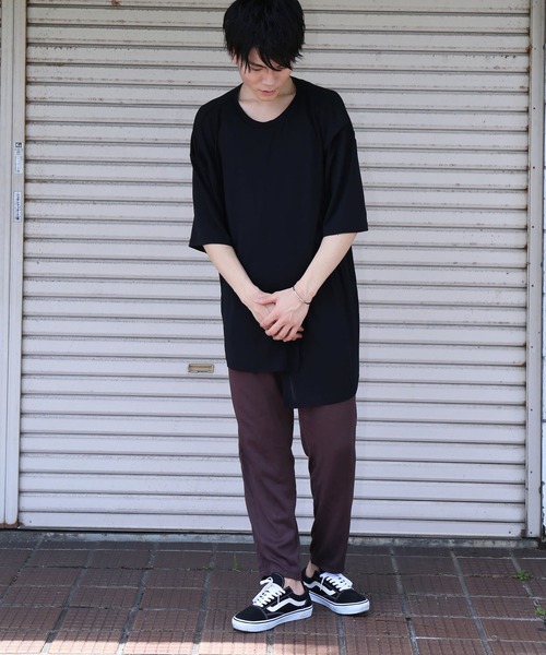 revertical(リバーティカル)の「ガーゼレイヤードビッグTシャツ(Tシャツ/カットソー・メンズ・モカ/カーキ/ブラック/グレー・M/L)」の10枚目の写真