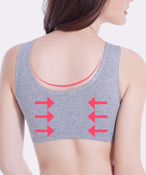 Amulet（アミュレット）の「おやすみナイトブラ（ナイトブラ・レディース・パープル/ブラック/グレー/ピンク/ベージュ・L/M/S/XL）」の10枚目の写真