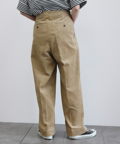 AMERICAN HOLIC（アメリカンホリック）の「親子コールワイドパンツ　〇＊（その他パンツ・レディース・アイボリー/ベージュ/ブラウン/ネイビー・SMALL/MEDIUM/LARGE）」の6枚目の写真