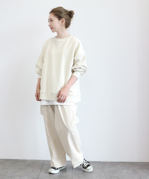 AMERICAN HOLIC（アメリカンホリック）の「親子コールワイドパンツ　〇＊（その他パンツ・レディース・アイボリー/ベージュ/ブラウン/ネイビー・SMALL/MEDIUM/LARGE）」の10枚目の写真