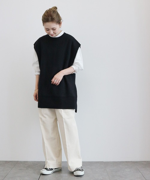 AMERICAN HOLIC（アメリカンホリック）の「親子コールワイドパンツ　〇＊（その他パンツ・レディース・アイボリー/ベージュ/ブラウン/ネイビー・SMALL/MEDIUM/LARGE）」の12枚目の写真