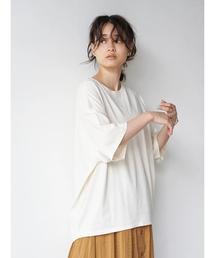 AMERICAN HOLIC | クルーネック5分袖BIGカットプルオーバー　〇＊(Tシャツ/カットソー)