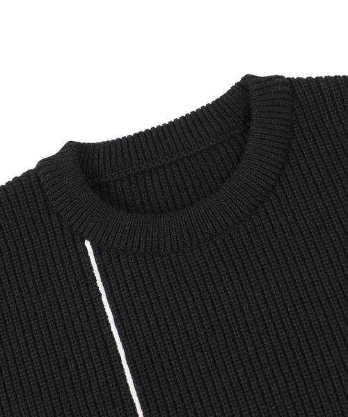 F（エフ）（エフ）の「【F】COLOR SCHEME CREWNECK（ニット/セーター・メンズ・ブラック・1/2）」の8枚目の写真