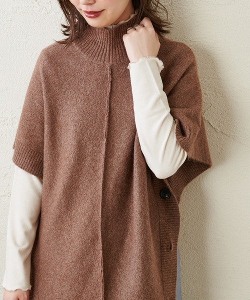 natural couture(ナチュラルクチュール)の「ほんのりシアーカットタートル(Tシャツ/カットソー・レディース・ブラック/ベージュ/グレー/アイボリー・FREE)」の5枚目の写真