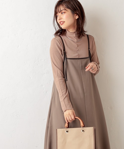 natural couture(ナチュラルクチュール)の「ほんのりシアーカットタートル(Tシャツ/カットソー・レディース・ブラック/ベージュ/グレー/アイボリー・FREE)」の20枚目の写真