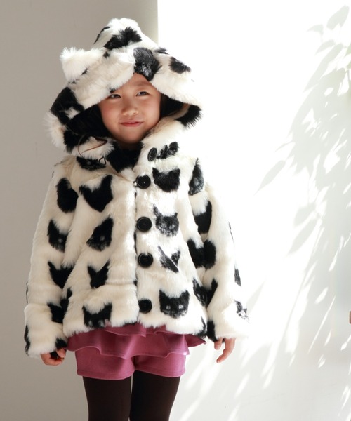 nino（ニノ）の「[130-140]ねこファー ジャケット（その他アウター