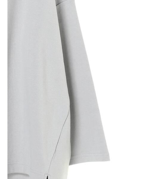 AMERICAN HOLIC（アメリカンホリック）の「オフタートルカットチュニック（Tシャツ/カットソー・レディース・モカ/サックスブルー/チャコールグレー/アイボリー・FREE）」の5枚目の写真