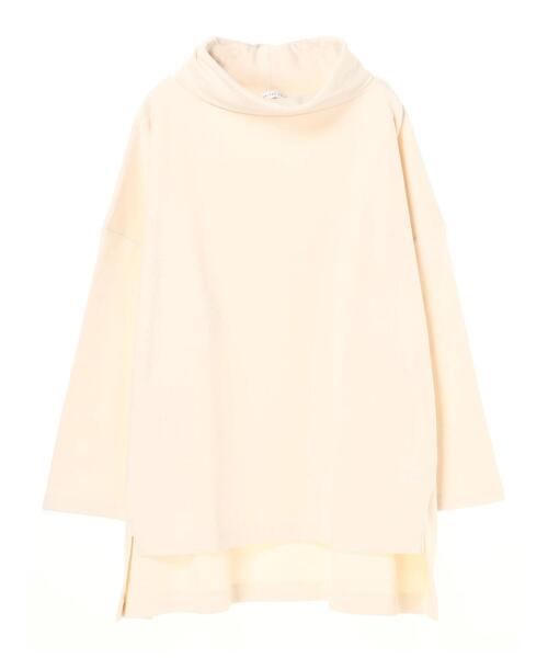 AMERICAN HOLIC（アメリカンホリック）の「オフタートルカットチュニック（Tシャツ/カットソー・レディース・モカ/サックスブルー/チャコールグレー/アイボリー・FREE）」の7枚目の写真