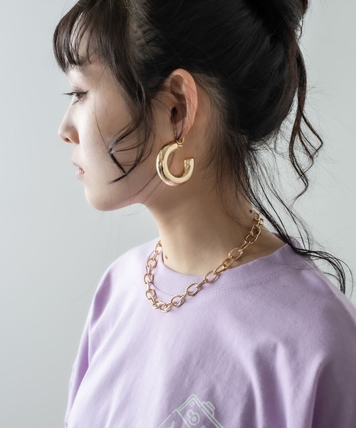 RASVOA（ラスボア）の「バブリーチェーンネックレス（ネックレス・レディース・ゴールド・FREE）」の3枚目の写真