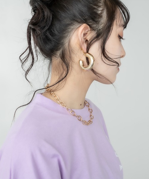 RASVOA（ラスボア）の「バブリーチェーンネックレス（ネックレス・レディース・ゴールド・FREE）」の4枚目の写真